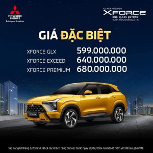 Mitsubishi Xforce Chốt Giá Mới, Còn Từ 599 Triệu đồng